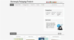 Desktop Screenshot of hariwanshpackaging.com
