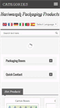 Mobile Screenshot of hariwanshpackaging.com
